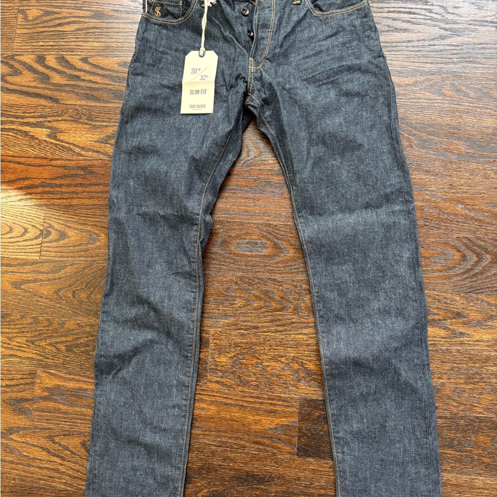 Todd Snyder Dark Blue Slim Jeans